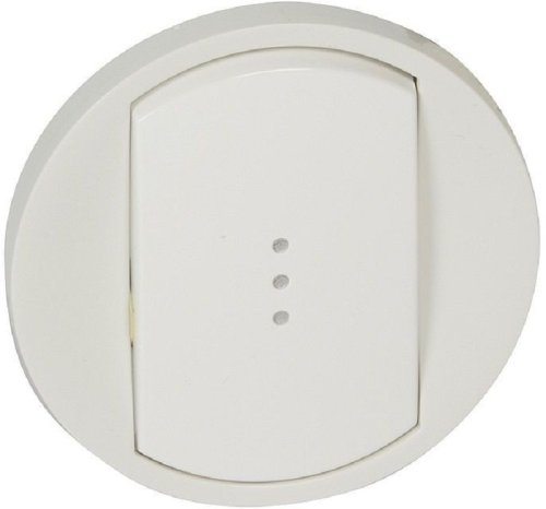 Лицевая панель Legrand Celiane для 1-кл. выключателя с подсветкой белый  картинка